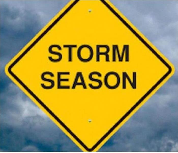 A storm season warning sign